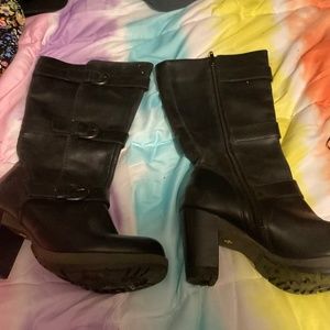 Dr Marten Black Biker Boot